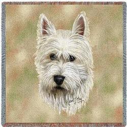 Westie  Lap Tapestry Throw