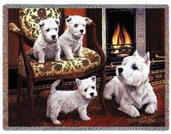 Westie Tapestry Throw