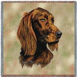 Irish Setter Lap Square Tapestry Throw