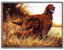 Irish Setter Tapestry Throw