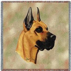 Great Dane Lap Tapestry Throw