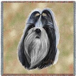 Shih Tzu Lap Tapestry Throw