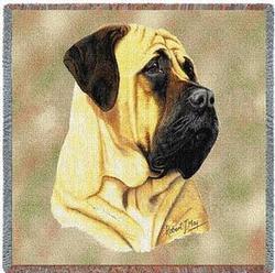 Bull Mastiff Lap Tapestry Throw