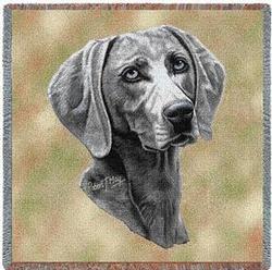 Weimaraner Lap Square Tapestry Throw