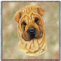 Sharpei Lap Tapestry Throw