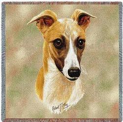 Whippet Lap Square Tapestry Throw