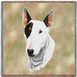 Bull Terrier Lap Tapestry Throw