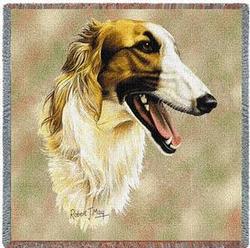 Borzoi Lap Tapestry Throw