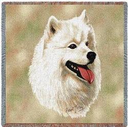 Samoyed Lap Tapestry Throw