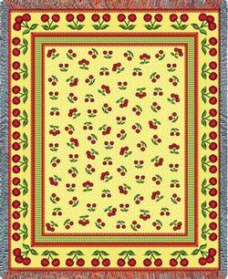 Cherries Jubilee Tapestry Throw