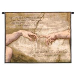 Creation of Adam Genesis 2:7 Tapestry Wall Hanging