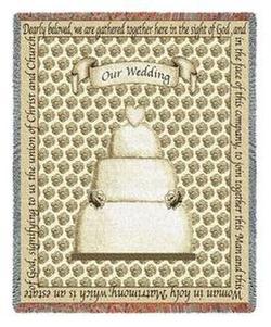Wedding Cake Tapestry Throw