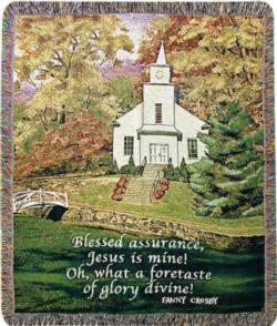Hazel's Church Tapestry Throw - Blessed Assurnaces