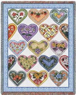 Hearts To You Tapestry Throw