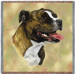 Staffordshire Bull Terrier Lap Tapestry Throw