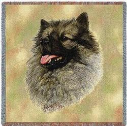 Keeshond Lap Tapestry Throw
