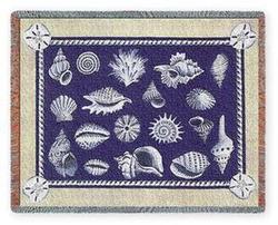 Shell Collection Tapestry Throw