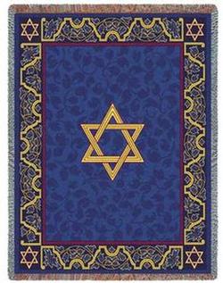 Magen David Tapestry Throw