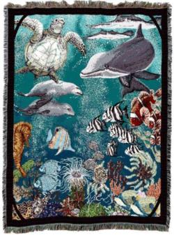 Underwater Tapestry Throw