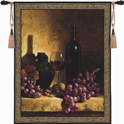 Wine, Grapes & Walnuts Tapestry Fine Wall Art Wall Hangings