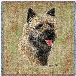 Cairn Terrier II Lap Square Tapestry Throw