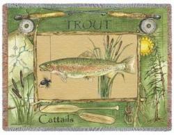 Fisherman's Catch Tapestry Throw