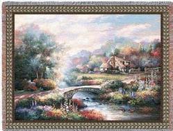 Country Bridge Tapestry Throw