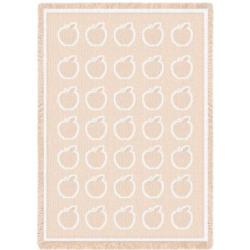 Natural Apples 100% Cotton Blanket