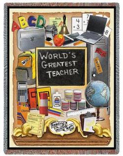 Teachers Pride Tapestry Throw