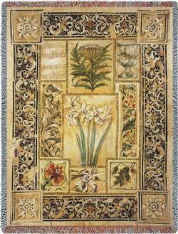 Music in the Garden Tapestry Throw