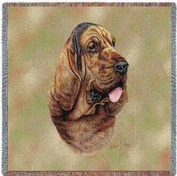 Bloodhound Lap Square Tapestry Throw