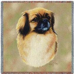 Tibetan Spaniel Lap Tapestry Throw