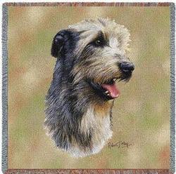 Irish Wolfhound Lap Square Tapestry Throw