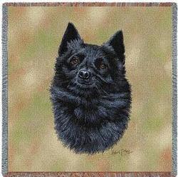 Schipperke Lap Tapestry Throw