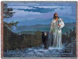 Spirit In The Smokies Mark 6:46 Tapestry Throw