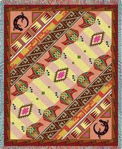 Western Slant Tapestry Throw