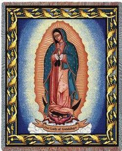 Our Lady of Guadalupe Tapestry Throw