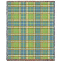 Plaid Freshwater Tartan Tapestry Throw