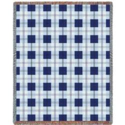 Plaid Blueberry Tartan Tapestry Throw