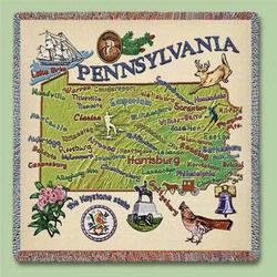Pennsylvania State Tapestry Lap Throw