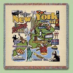 New York City Tapestry Lap Throw