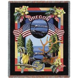 Oregon State Tapestry Throw