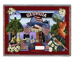 Georgia State Tapestry Throw