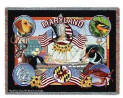 Maryland State Tapestry Throw