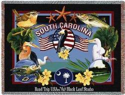 South Carolina State Tapestry Throw