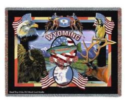 Wyoming State Tapestry Throw