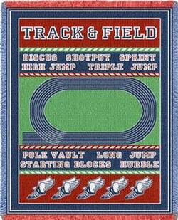 Track And Field Throw Blanket