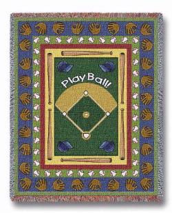 Baseball - Play Ball Tapestry Throw