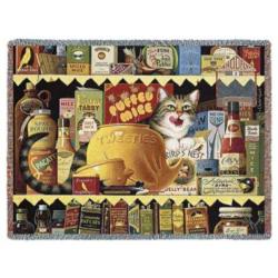 Ethel the Gourmet Cat Tapestry Throw