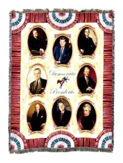 Great Democratic Presidents Tapestry Throw Blanket